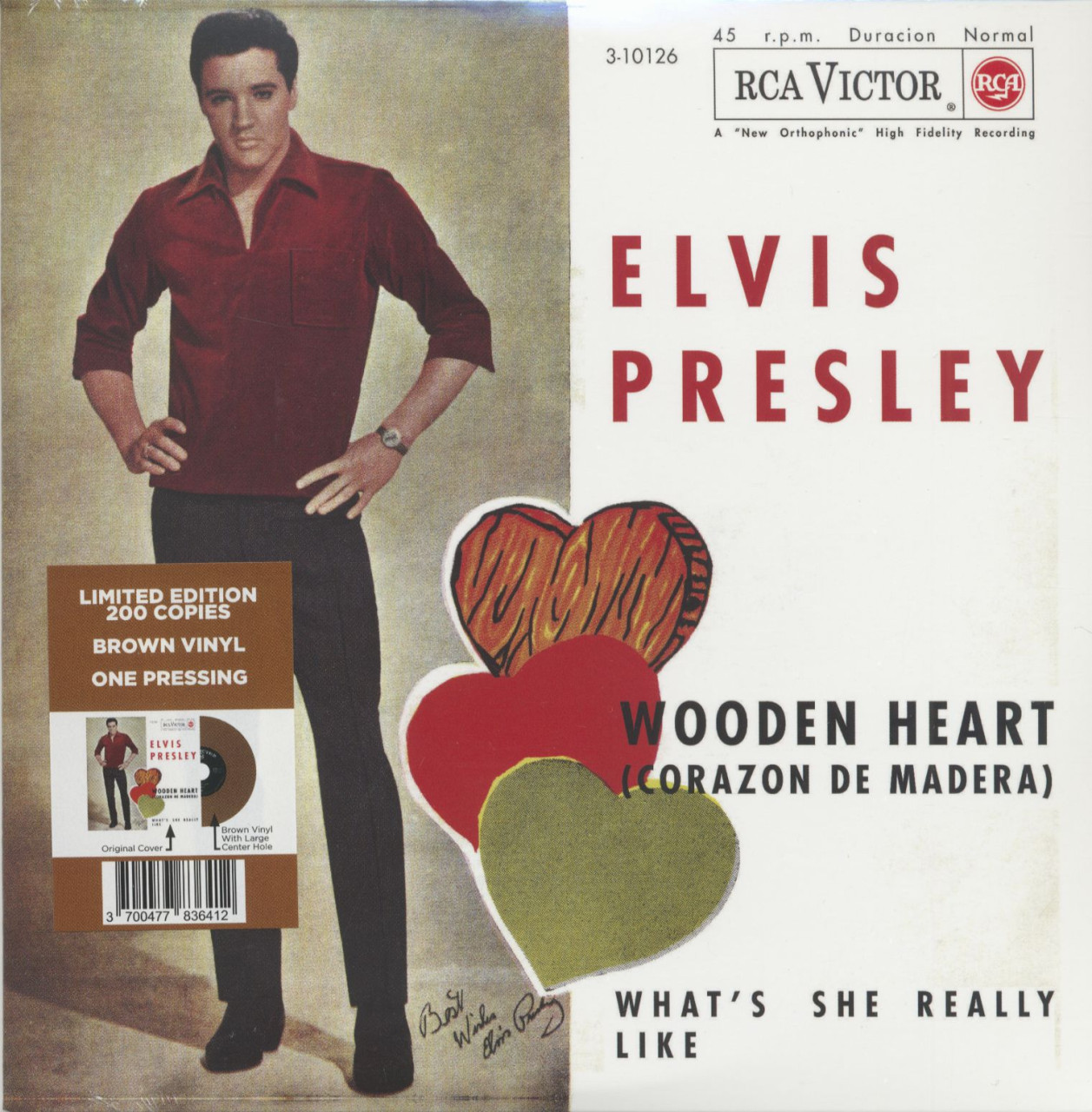 Elvis Presley - Wooden Heart (7inch, 45rpm, Colored Vinyl, Ltd.)