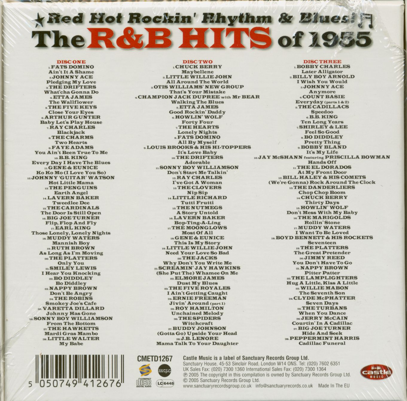 Various CD: The R&B Hits Of 1955 (3-CD) - Bear Family Records