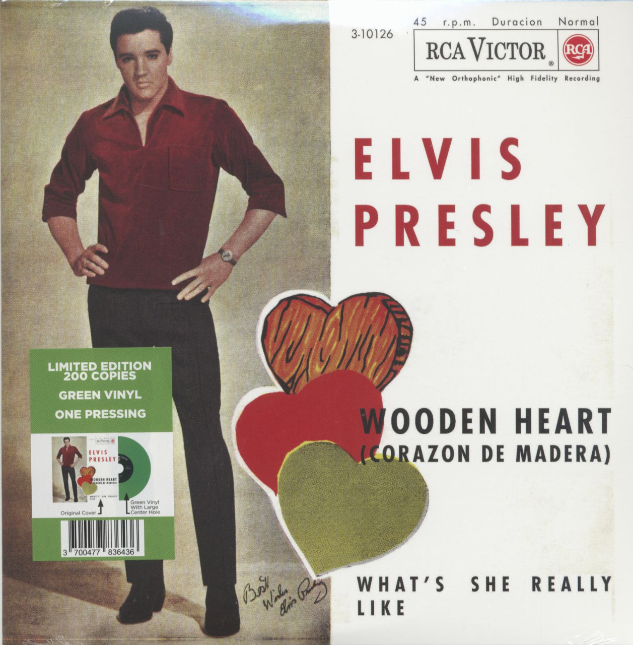 Elvis Presley - Wooden Heart (7inch, 45rpm, Colored Vinyl, Ltd.)