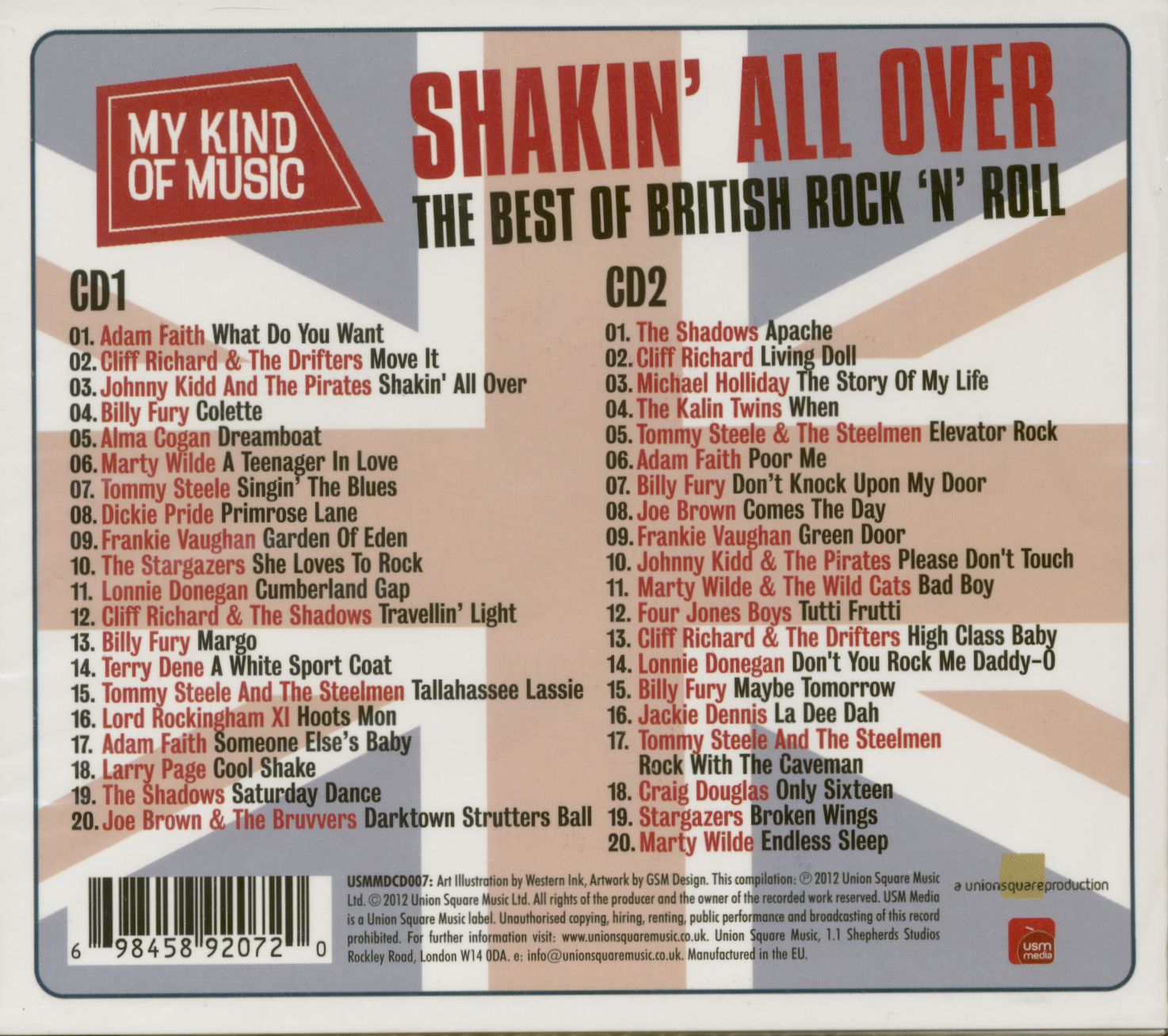 Various CD: My Kind Of Music - Shakin All Over - The Best Of British ...