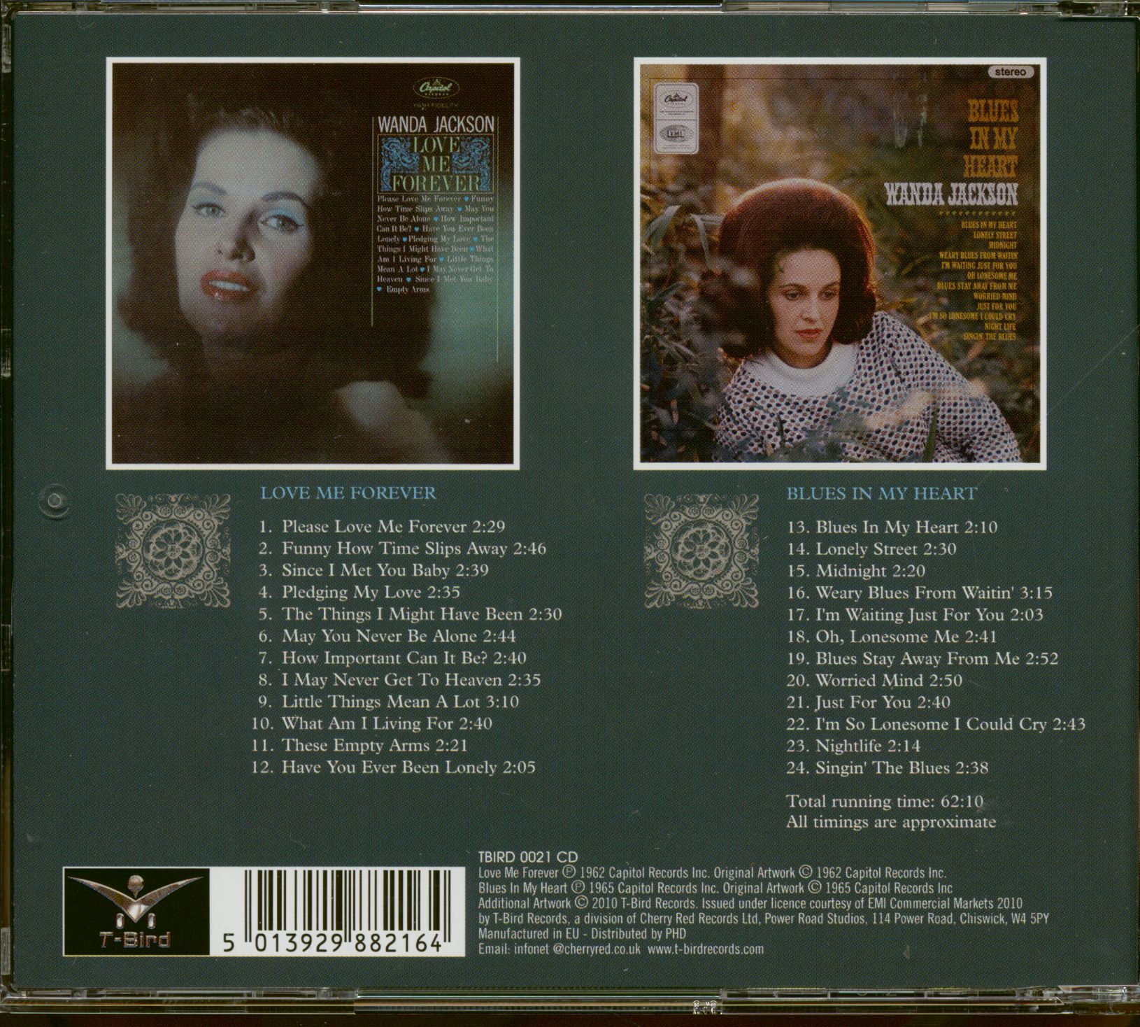 Wanda Jackson CD: Love Me Forever - Blues In My Heart (CD) - Bear ...