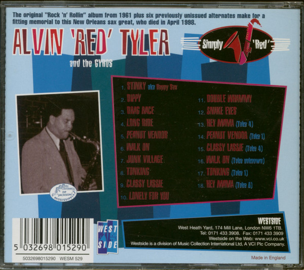 3. Bild von Alvin "Red" Tyler And The Gyros: Simply 'Red' (CD)