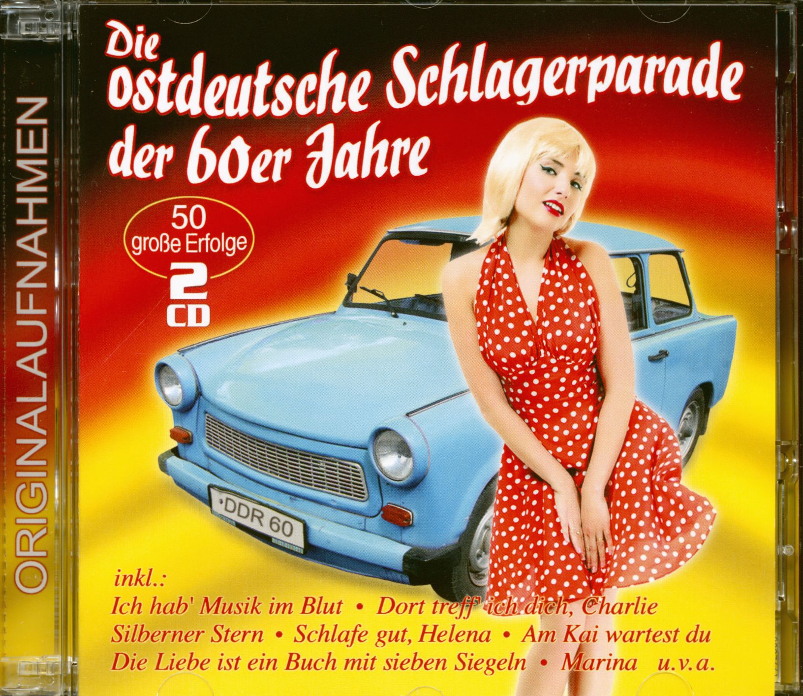 Various CD: Die ostdeutsche Schlagerparade der 60er Jahre - 50 große  Erfolge (2-CD) - Bear Family Records