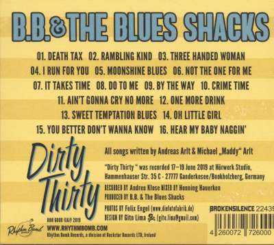 B.B. & The Blues Shacks CD: Dirty Thirty - 30 Years Of Blues Since 1989 ...