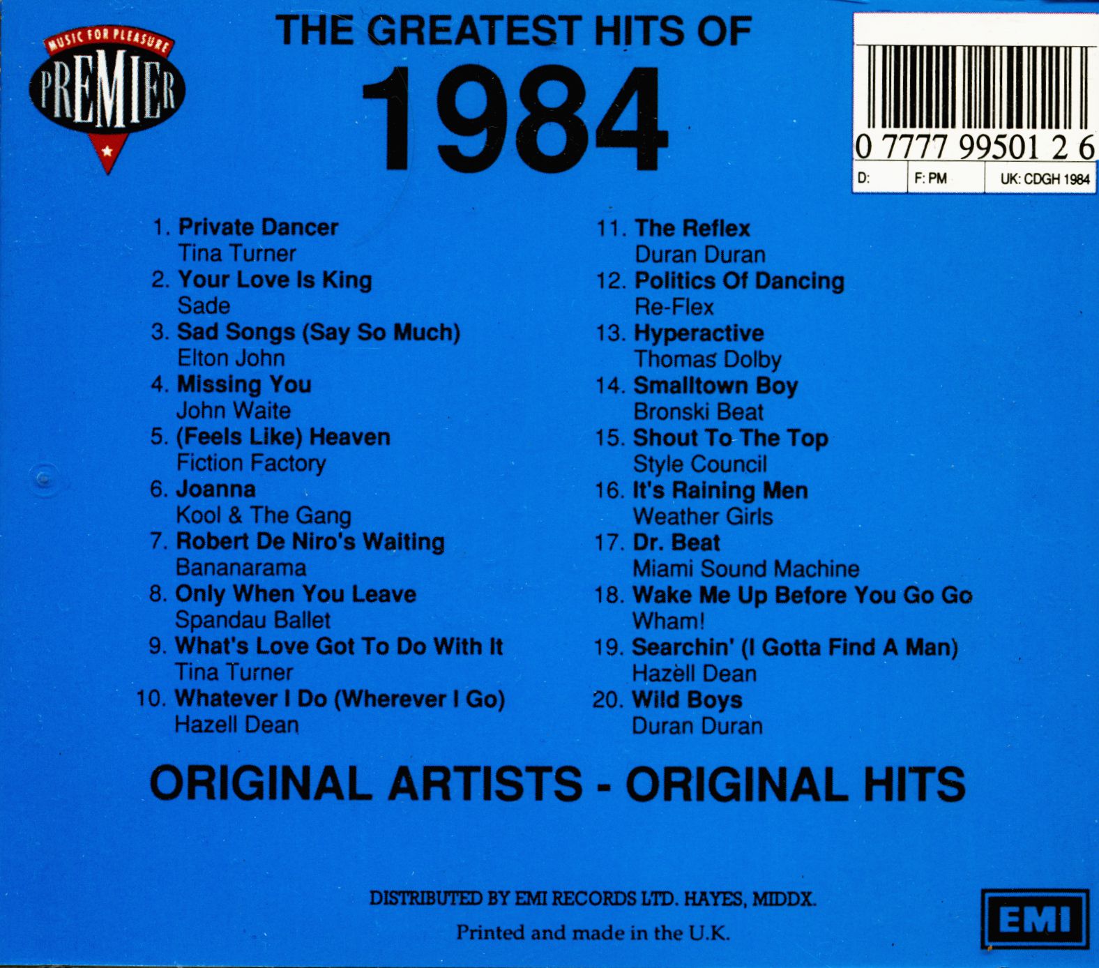 various-cd-the-greatest-hits-of-1984-cd-bear-family-records