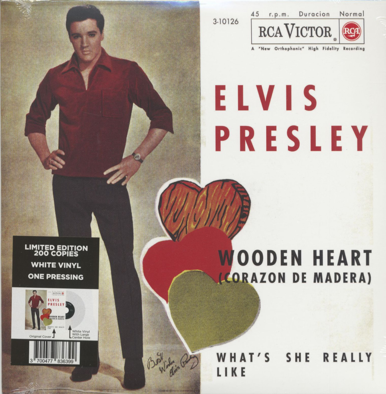 Elvis Presley - Wooden Heart (7inch, 45rpm, Colored Vinyl, Ltd.)