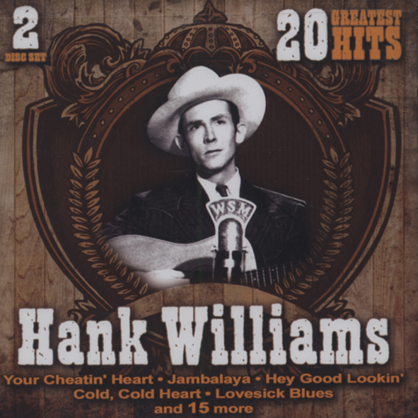 Hank Williams CD: 20 Greatest Hits (2-CD) - Bear Family Records