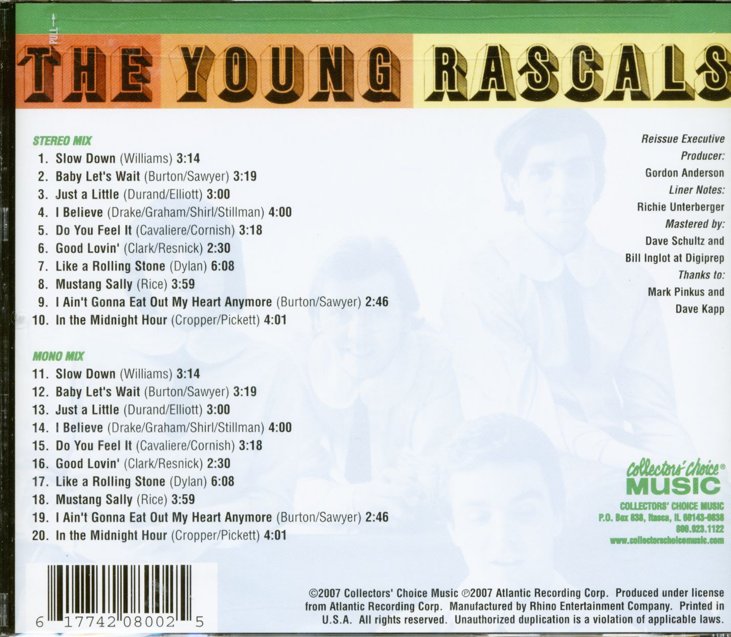 the young rascals tour dates