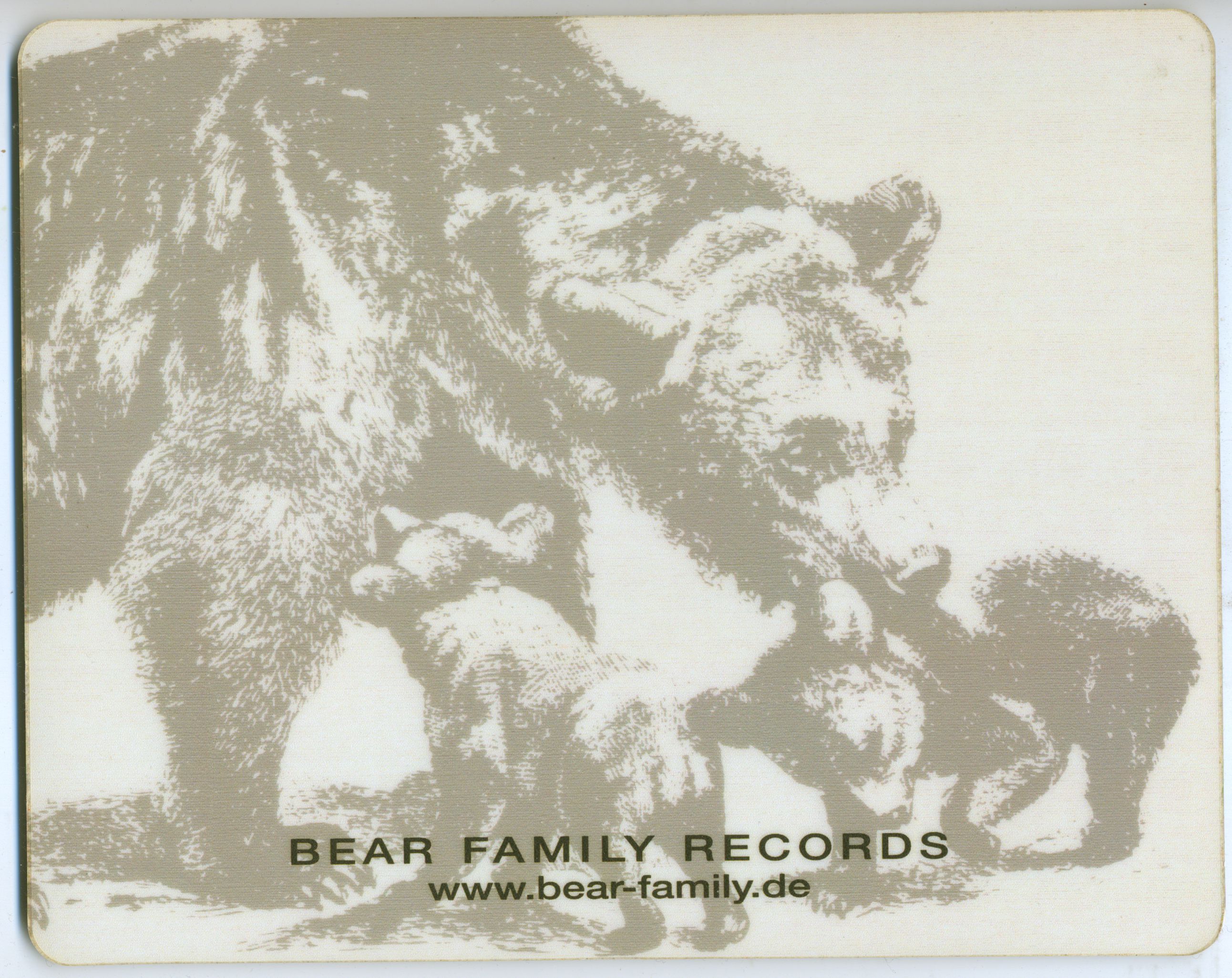 BEAR FAMILY RECORDS Merchandise: Mousepad (b&w 24x19 Cm) - Bear Family ...