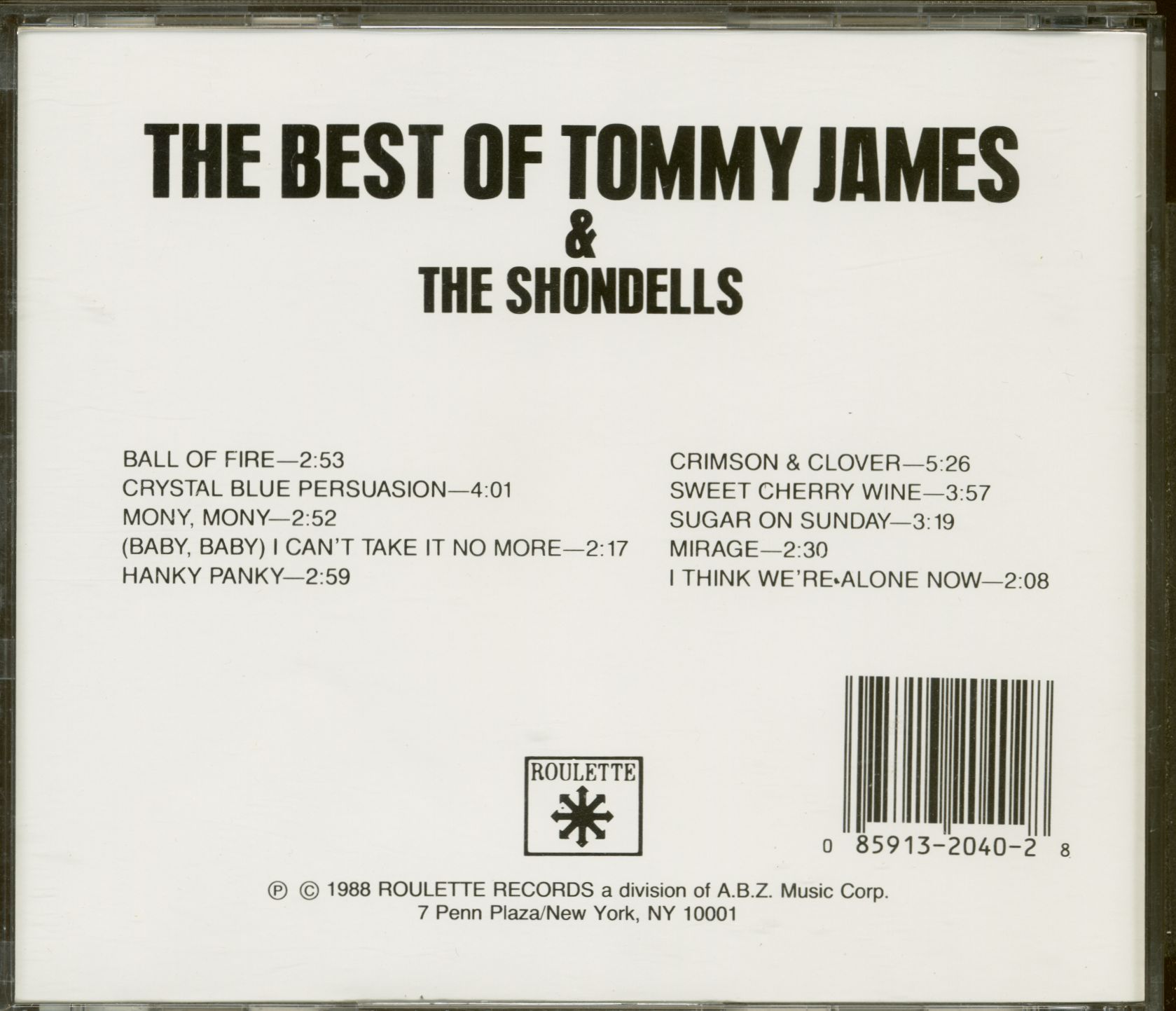 Tommy James & The Shondells CD: The Best Of Tommy James & The Shondells ...